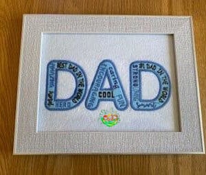 Sweetpea's Handmade Embroidered Frame Collection - My Dad