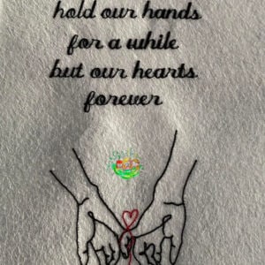 Sweetpea's Handmade Embroidered Frame Collection - Granddaughters Hold Our Hands