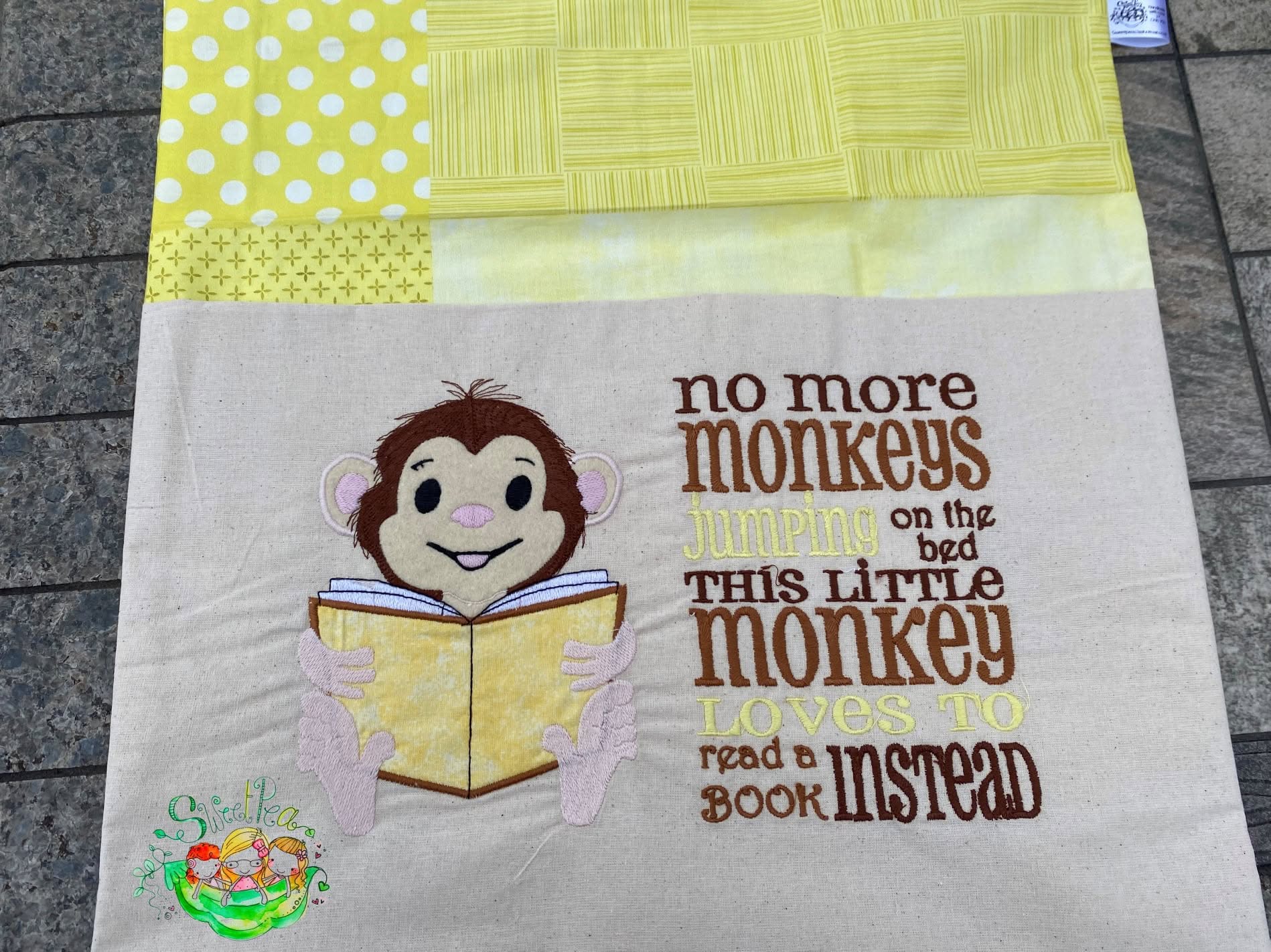 Sweetpea's Handmade Reading Cushion Collection - Monkey