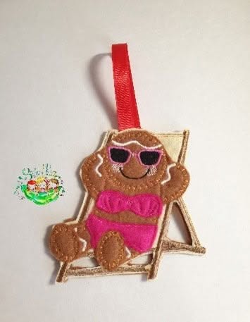 Sweetpea's Handmade Gingerbread Beach Collection - Deckchair Girl