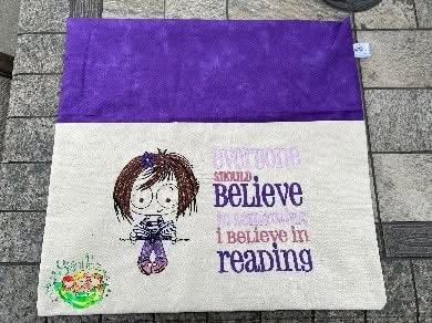 Sweetpea's Handmade Reading Cushion Collection - Bookworm Girl I Believe