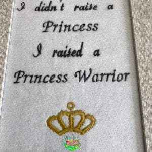 Sweetpea's Handmade Embroidered Frame Collection - Princess Warrior