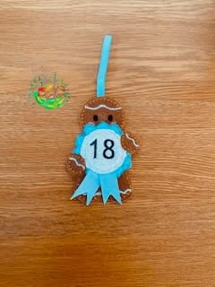 Sweetpea's Handmade Gingerbread Celebration Collection - Age Rosette 18