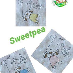 Sweetpea's Handmade Embroidered Frame Collection - Sweet Dreams