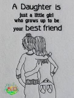 Sweetpea's Handmade Embroidered Frame Collection - Daughter Best Friend