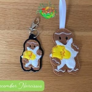 Sweetpea's Handmade Gingerbread Flower Collection - December Narcissus