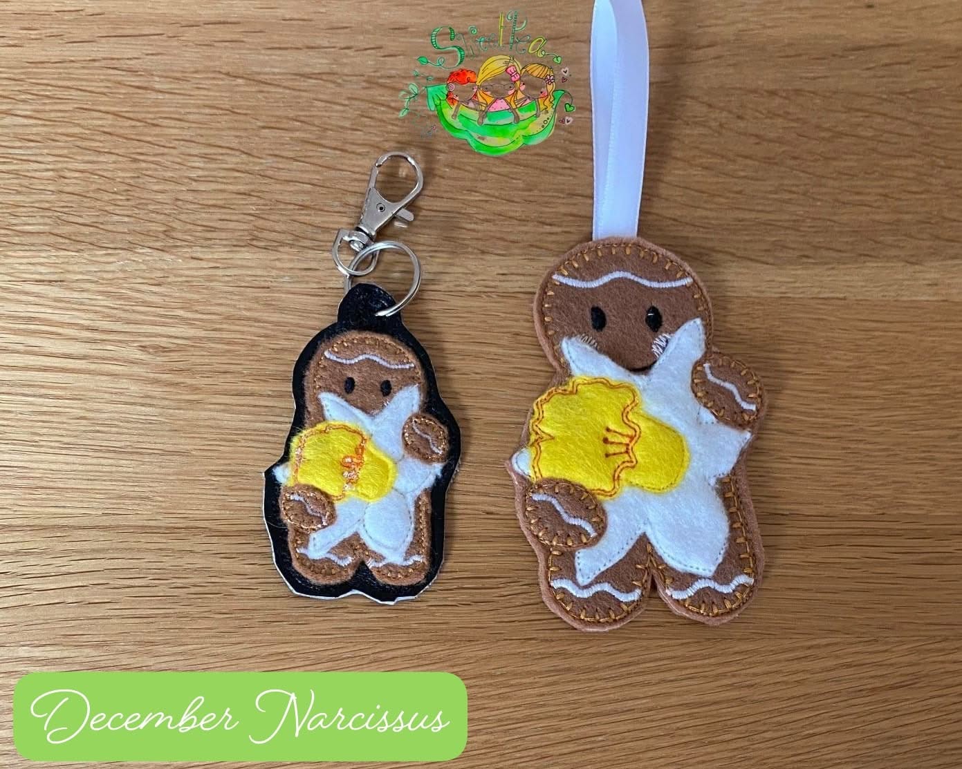 Sweetpea's Handmade Gingerbread Flower Collection - December Narcissus