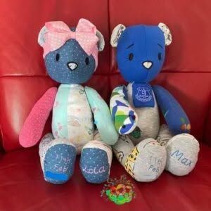 Sweetpea's Handmade Memory Keepsake Collection - Baby Clothes Bear