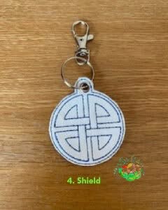 Sweetpea's Handmade Key Fob Collection - Celtic Shield Knot