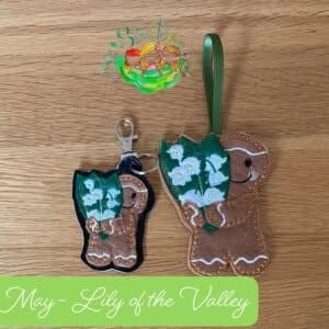 Sweetpea's Handmade Gingerbread Flower Collection - May Lily of the Valley