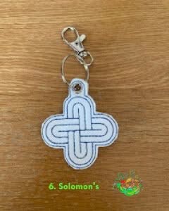 Sweetpea's Handmade Key Fob Collection - Celtic Solomon's Knot