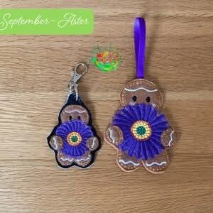 Sweetpea's Handmade Gingerbread Flower Collection - September Aster