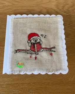 Sweetpea's Handmade Card Collection - Christmas Carolling Owl
