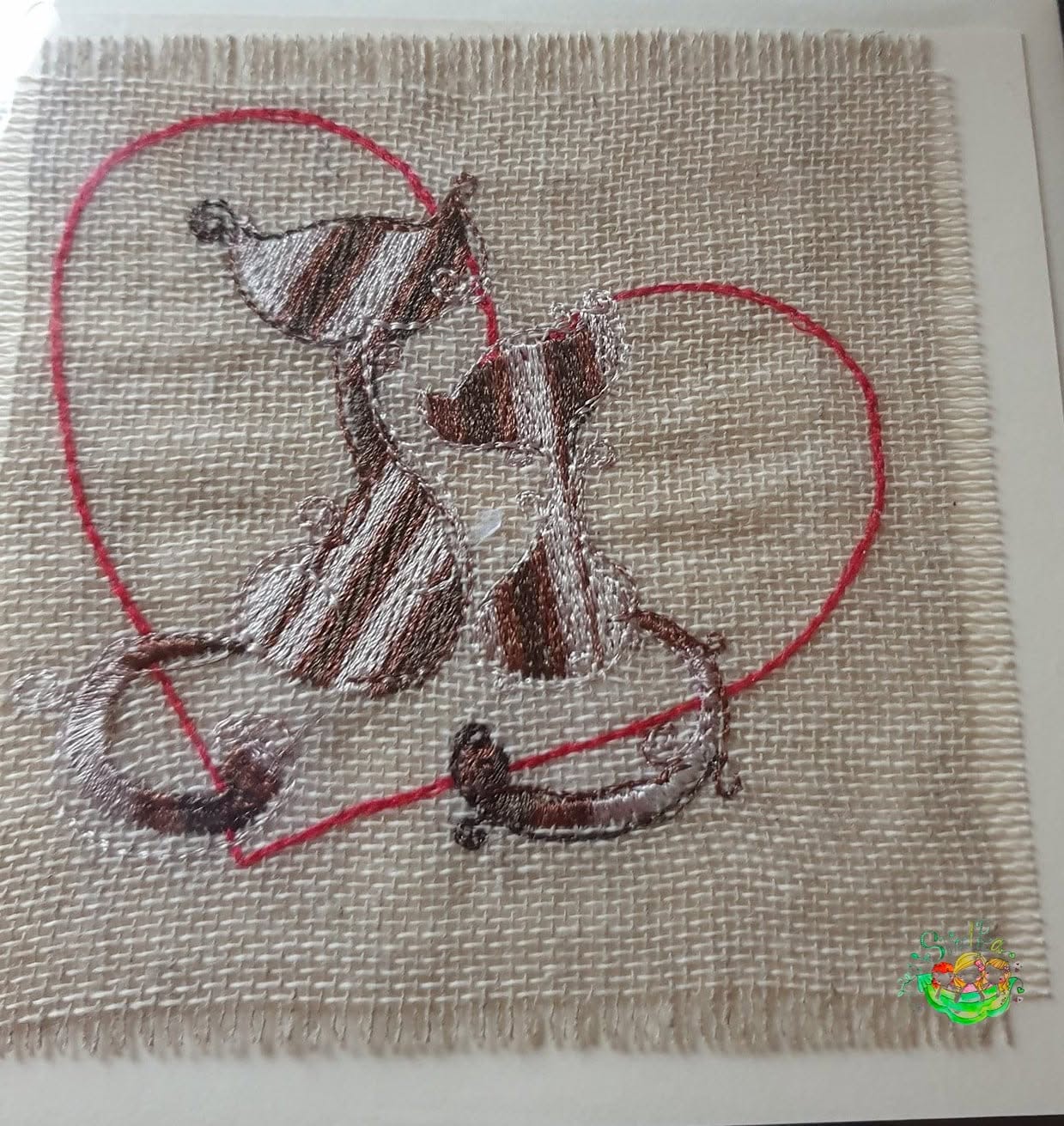 Sweetpea's Handmade Card Collection - Cat Heart