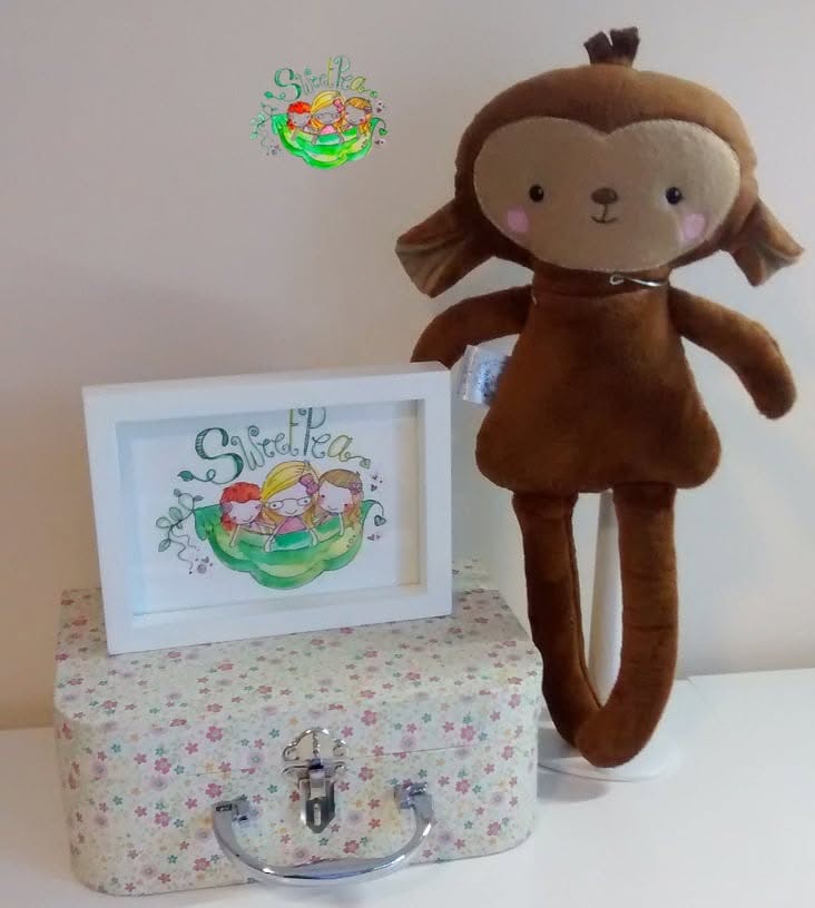Sweetpea's Handmade Softie Collection - Dress Up Monkey