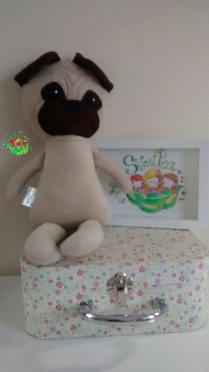 Sweetpea's Handmade Softie Collection - Dress Up Pug