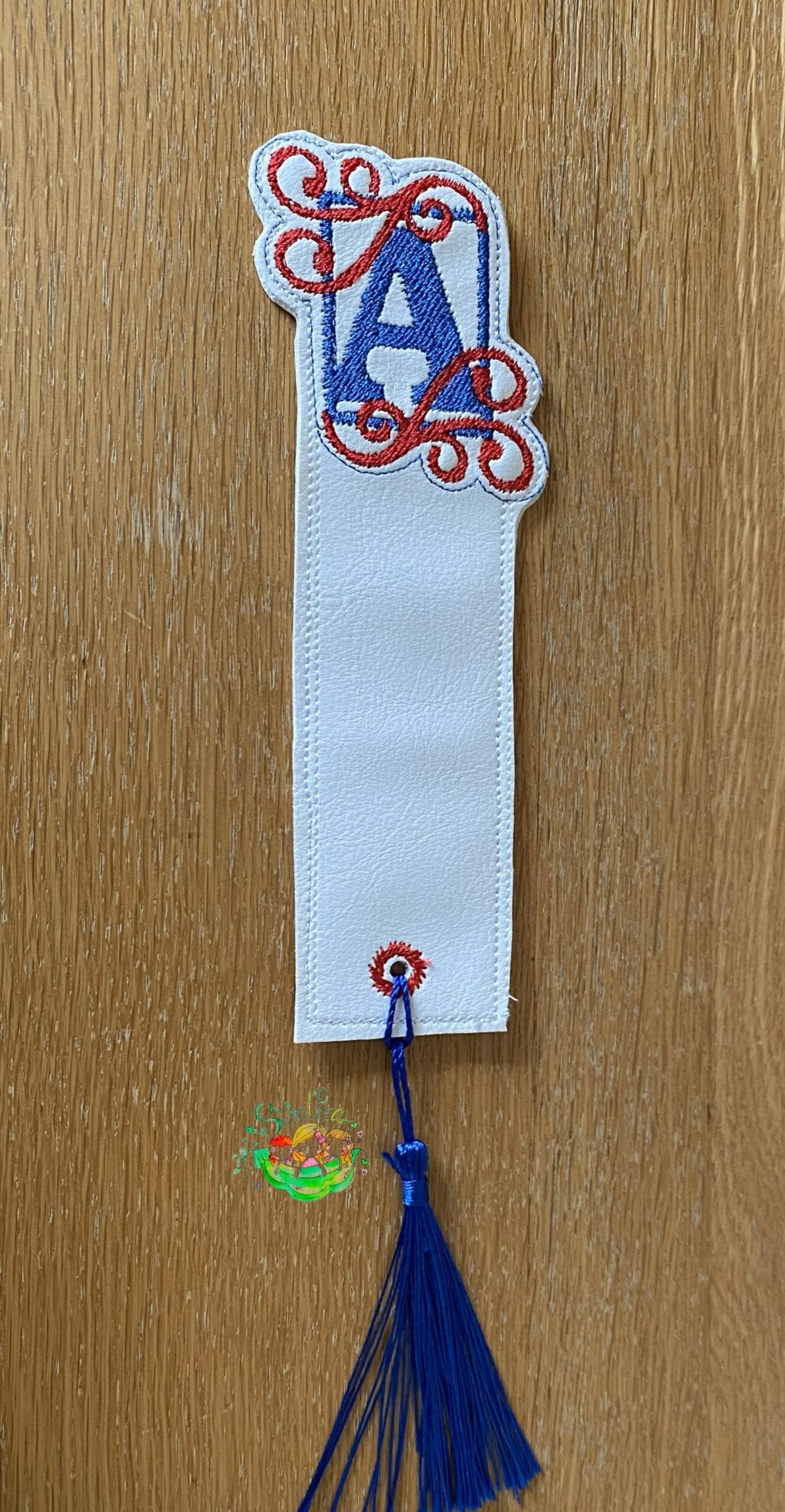Sweetpea's Handmade Bookmark Collection - Elegant Initial