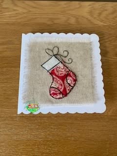 Sweetpea's Handmade Card Collection - Christmas Elegant Stocking