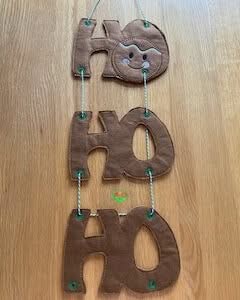 Sweetpea's Handmade Banner Collection - HO HO HO Gingerbread