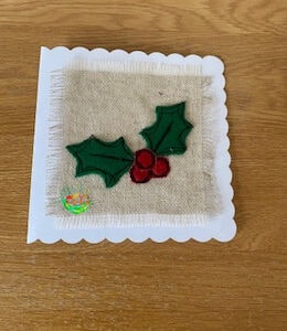 Sweetpea's Handmade Card Collection - Christmas Felt Holly