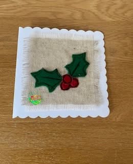 Sweetpea's Handmade Card Collection - Christmas Felt Holly