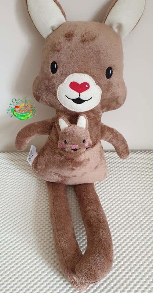 Sweetpea's Handmade Softie Collection - Kangaroo and Joey