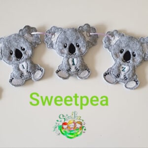 Sweetpea's Handmade Banner Collection - Name Banner Koala