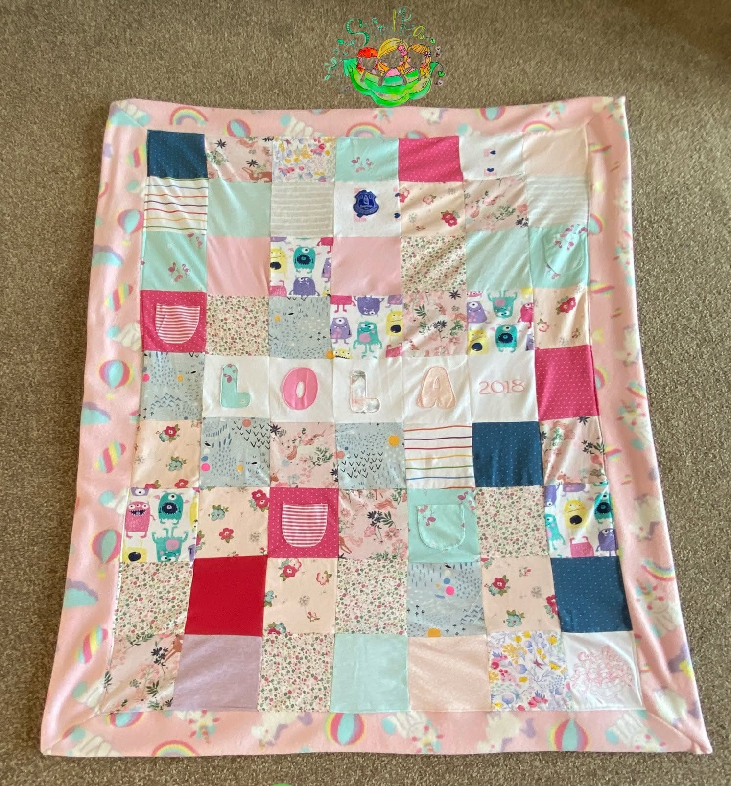 Sweetpea's Handmade Memory Keepsake Collection - Baby Clothes Blanket