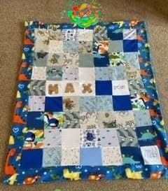 Sweetpea's Handmade Memory Keepsake Collection - Baby Clothes Blanket