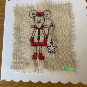 Sweetpea's Handmade Card Collection - Christmas Mouse with Star