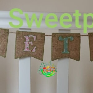 Sweetpea's Handmade Banner Collection - Name Hessian Pennant