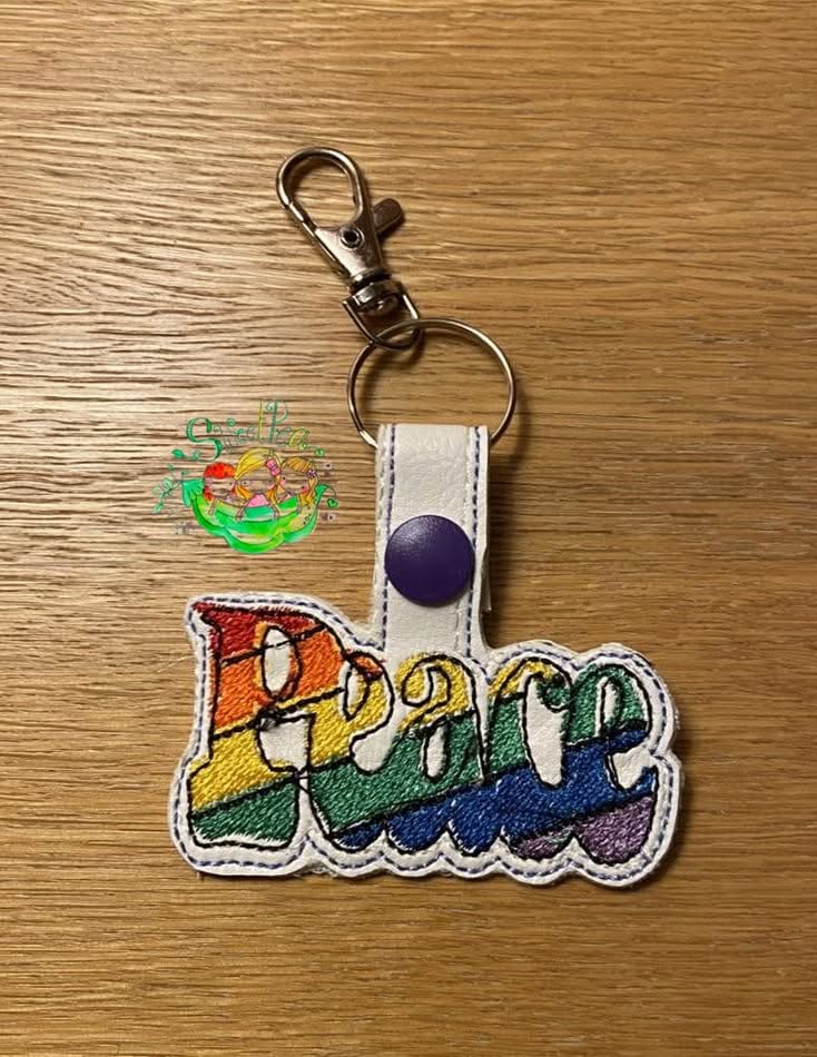 Sweetpea's Handmade Pride Set Key Fob Collection - Peace