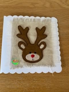 Sweetpea's Handmade Card Collection - Christmas Felt Reindeer