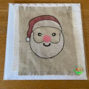 Sweetpea's Handmade Card Collection - Christmas Santa Face