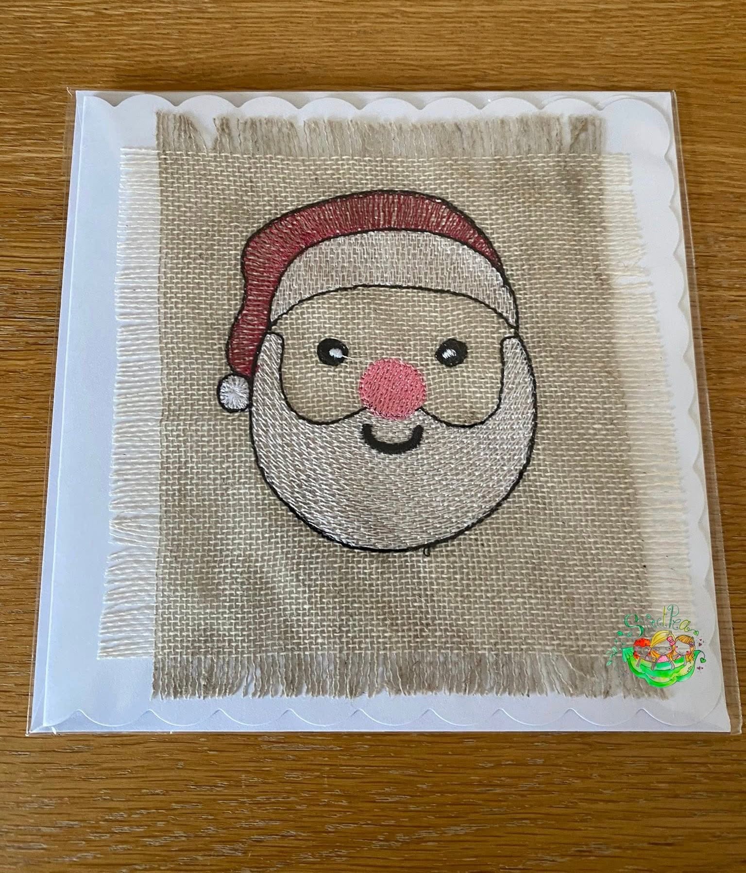 Sweetpea's Handmade Card Collection - Christmas Santa Face
