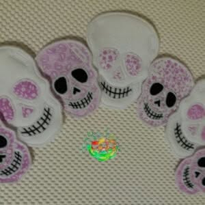 Sweetpea's Handmade Banner Collection - Felt and Fabric Skull
