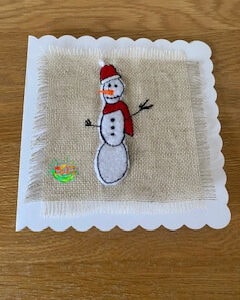 Sweetpea's Handmade Card Collection - Christmas Red Snowman