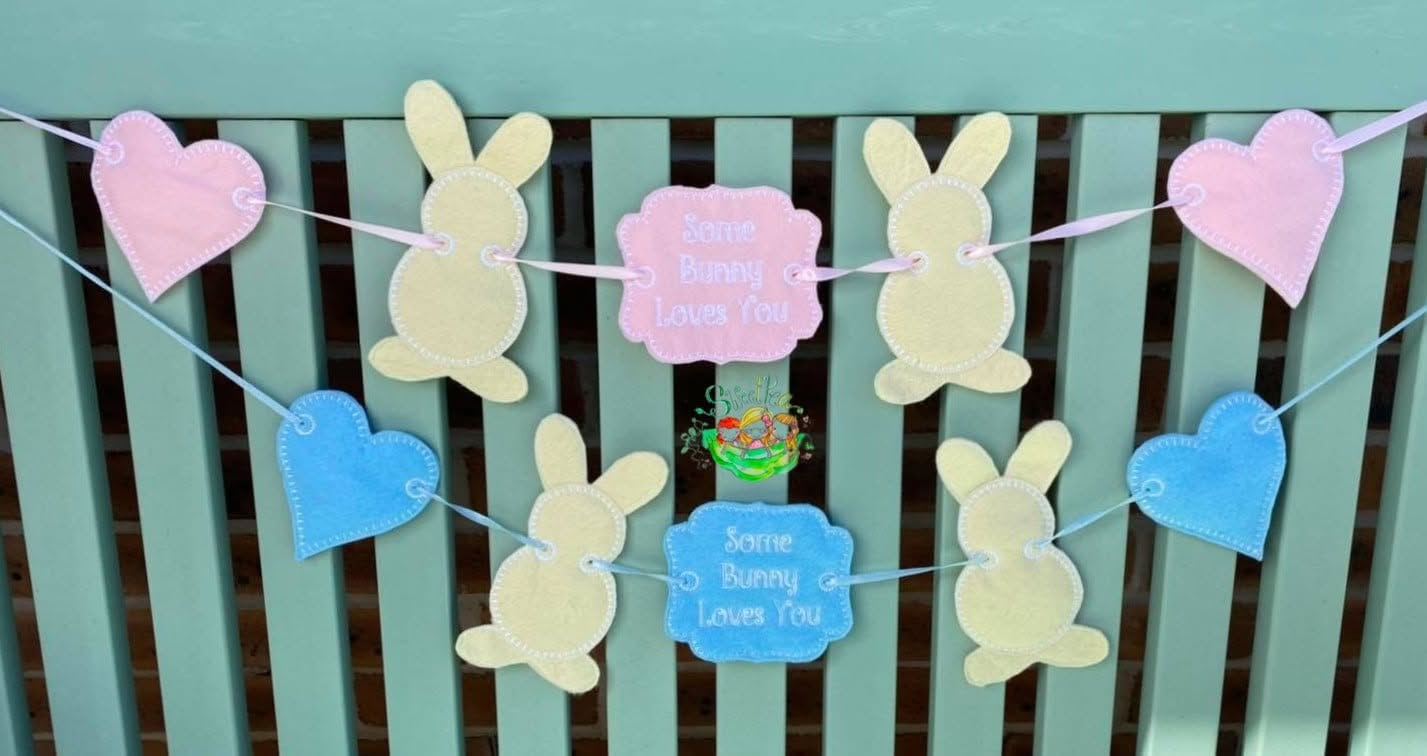 Sweetpea's Handmade Banner Collection - Some Bunny Loves You