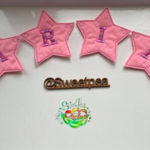 Sweetpea's Handmade Banner Collection - Name Star Floral