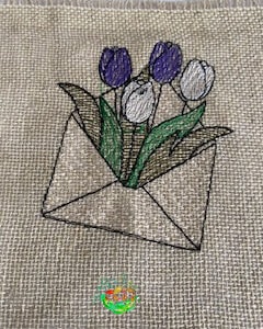 Sweetpea's Handmade Card Collection - Tulip Letter