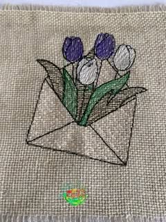 Sweetpea's Handmade Card Collection - Tulip Letter