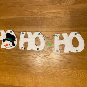 Sweetpea's Handmade Banner Collection - Ho Ho Ho Snowman
