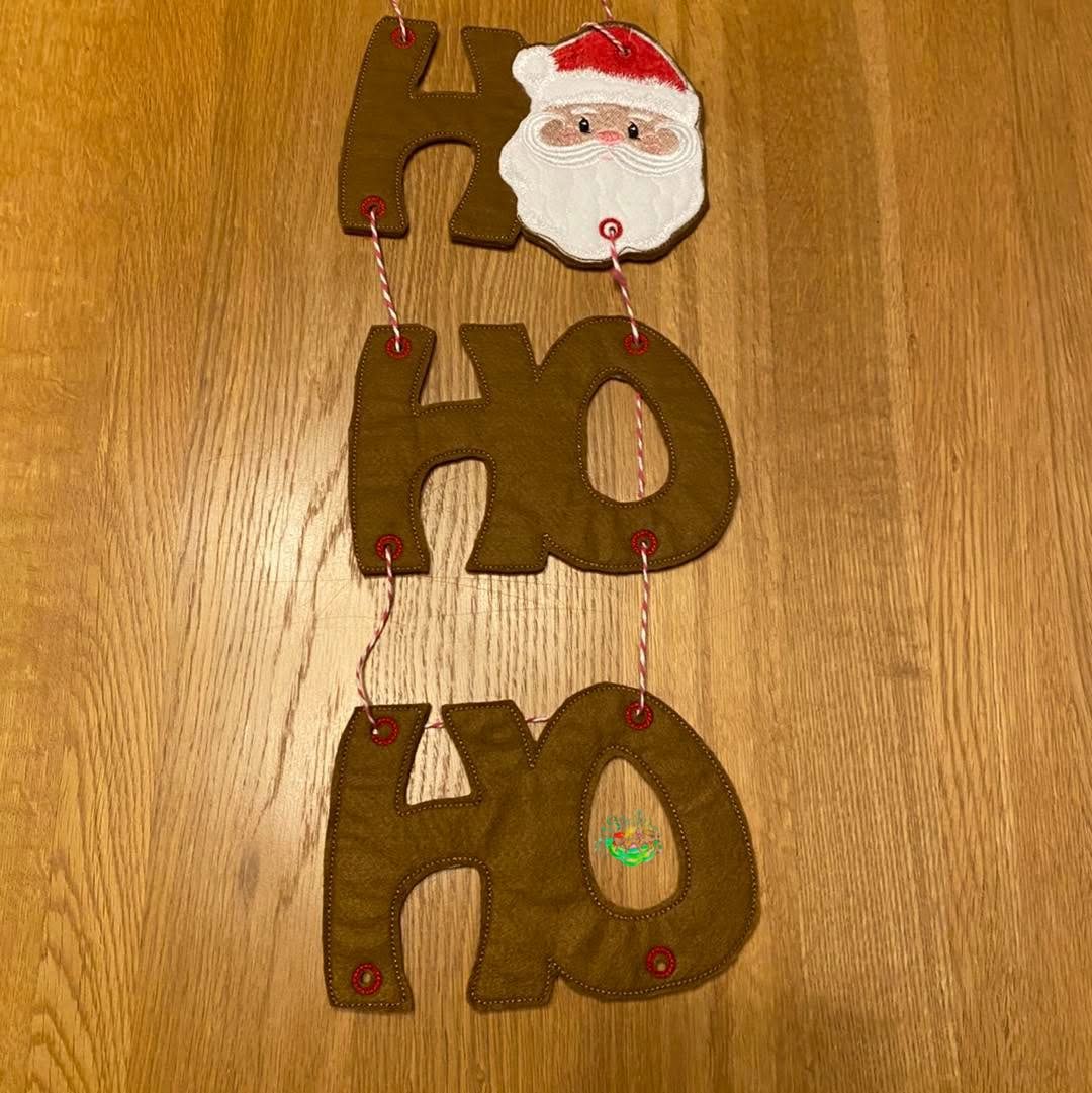 Sweetpea's Handmade Banner Collection - Ho Ho Ho Santa