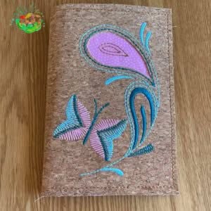Sweetpea’s Handmade Reverse-Appliqué Notebook Collection – Butterfly and Leaf Design
