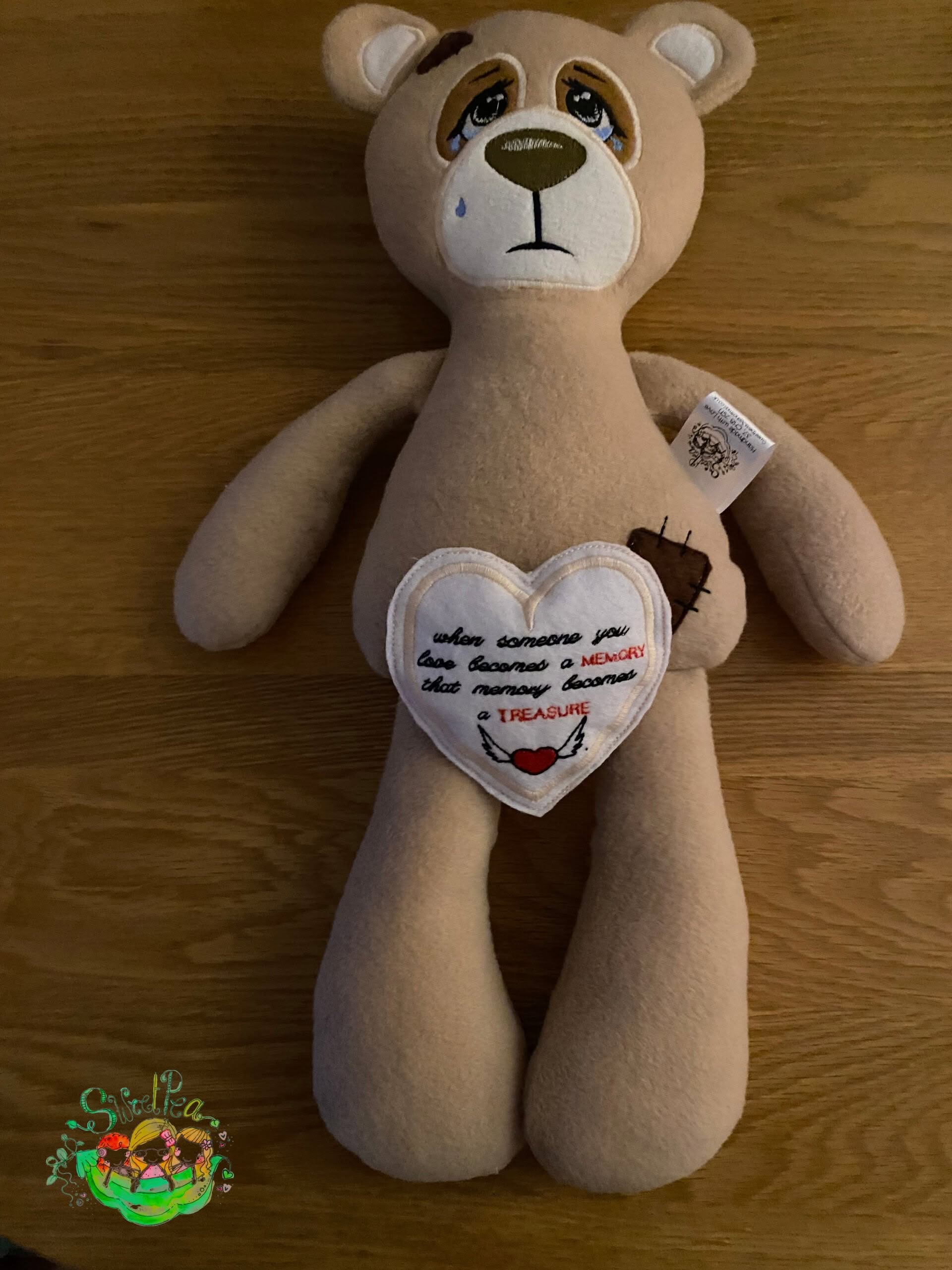 Sweetpea's Handmade Memory Keepsake Collection - Memory Bear