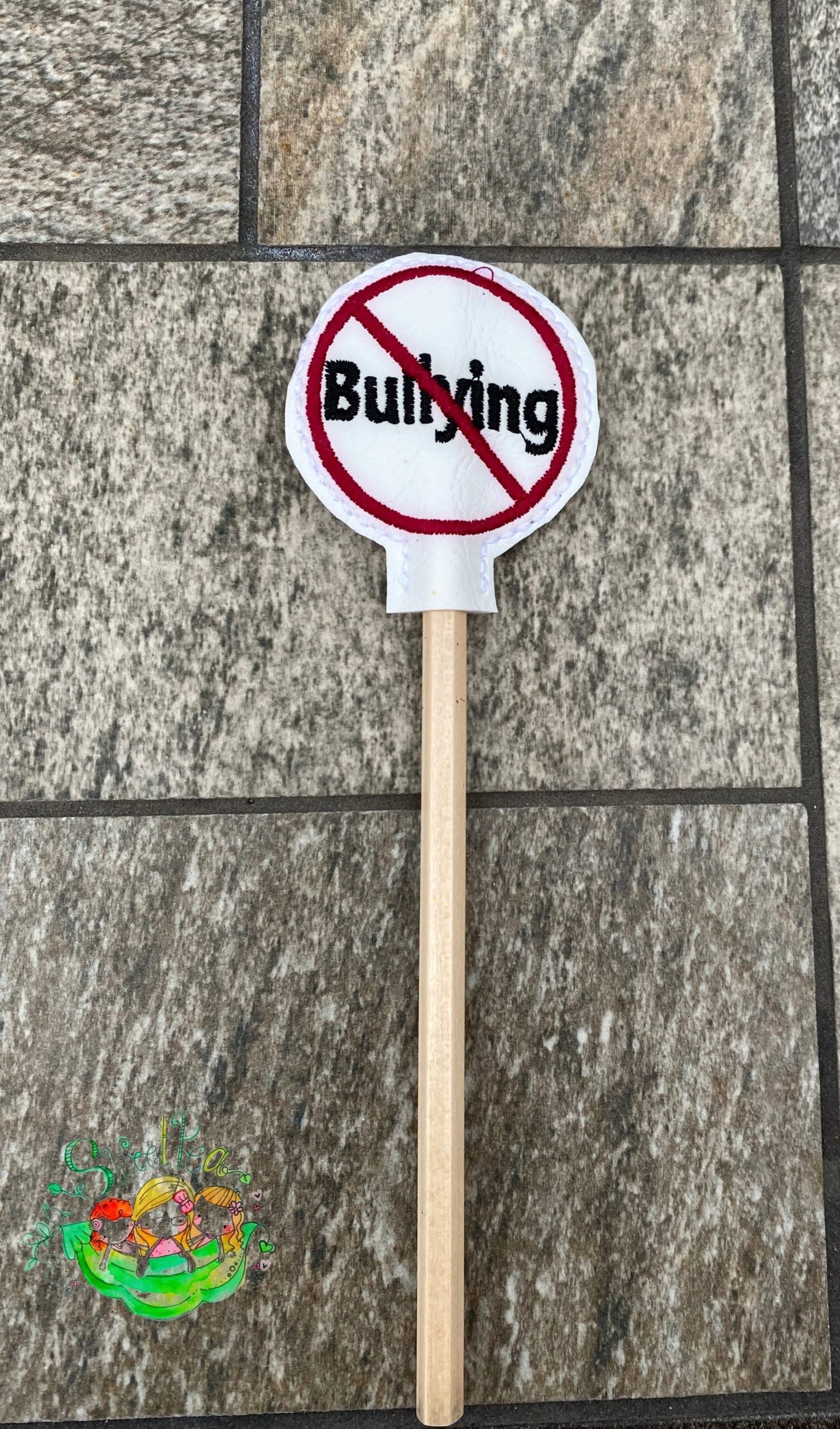 Sweetpea’s Handmade Pencil Topper Collection - No Bullying
