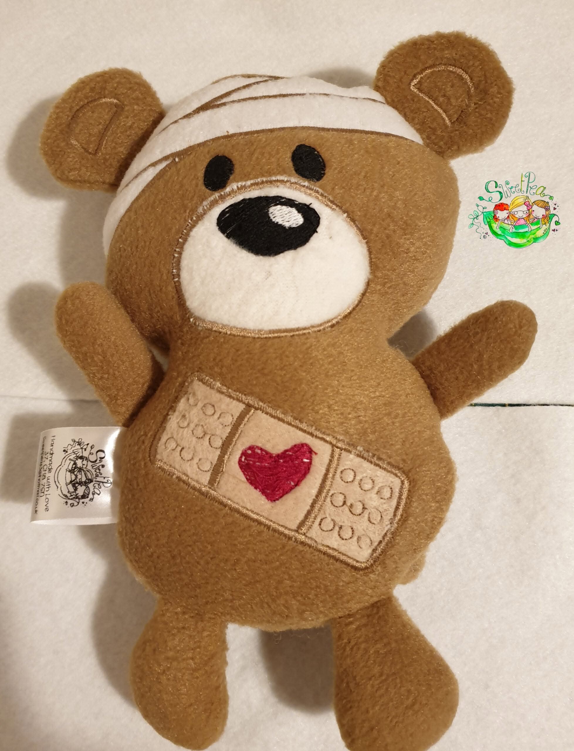 Sweetpea's Handmade Softie Collection - Ouch Bear
