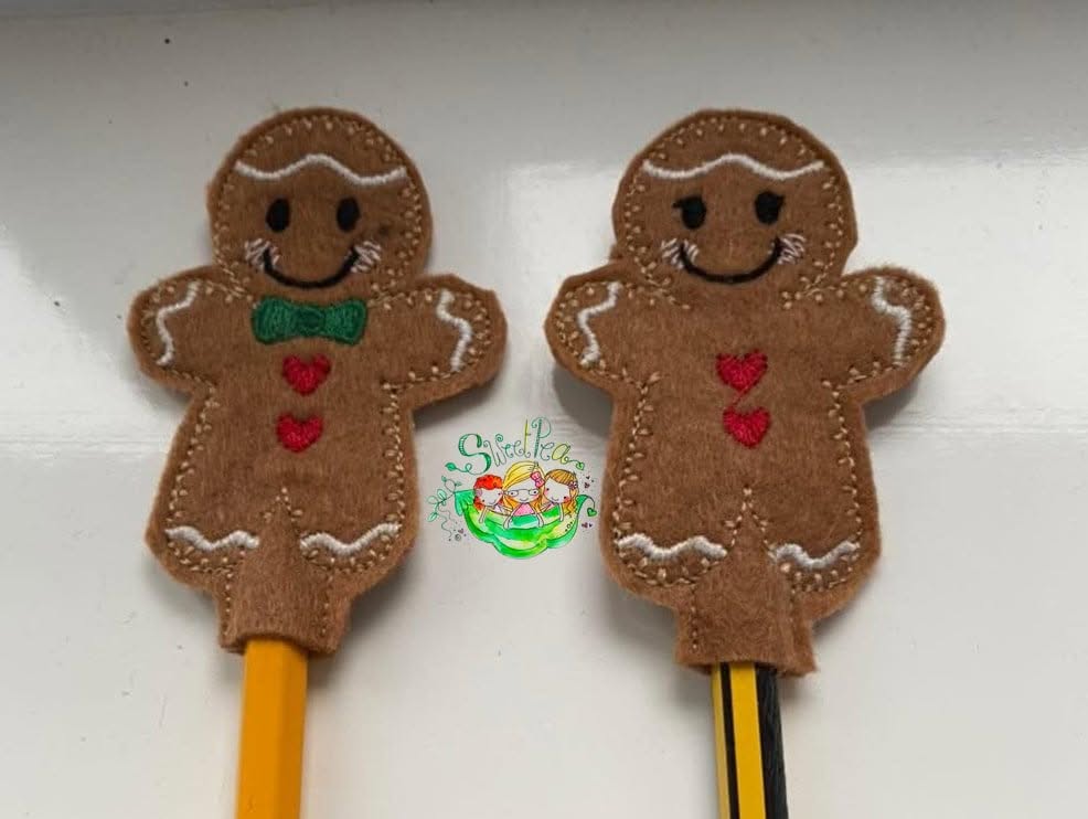 Sweetpea’s Handmade Gingerbread Pencil Topper Collection - Girl