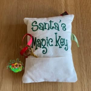 Sweetpea's Handmade Santa's Magic Key Pillow