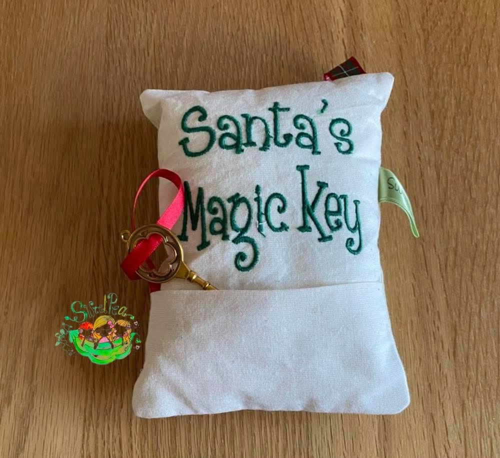 Sweetpea's Handmade Santa's Magic Key Pillow